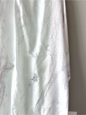 NWT Waterworks Marmo Linen Shower Curtain